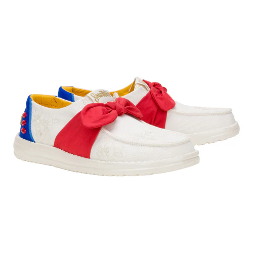 Fairytale Bow Canvas Sneakers - Snow White Edition