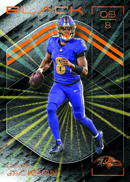 2025 Black NFL Trading Card Box Hobby